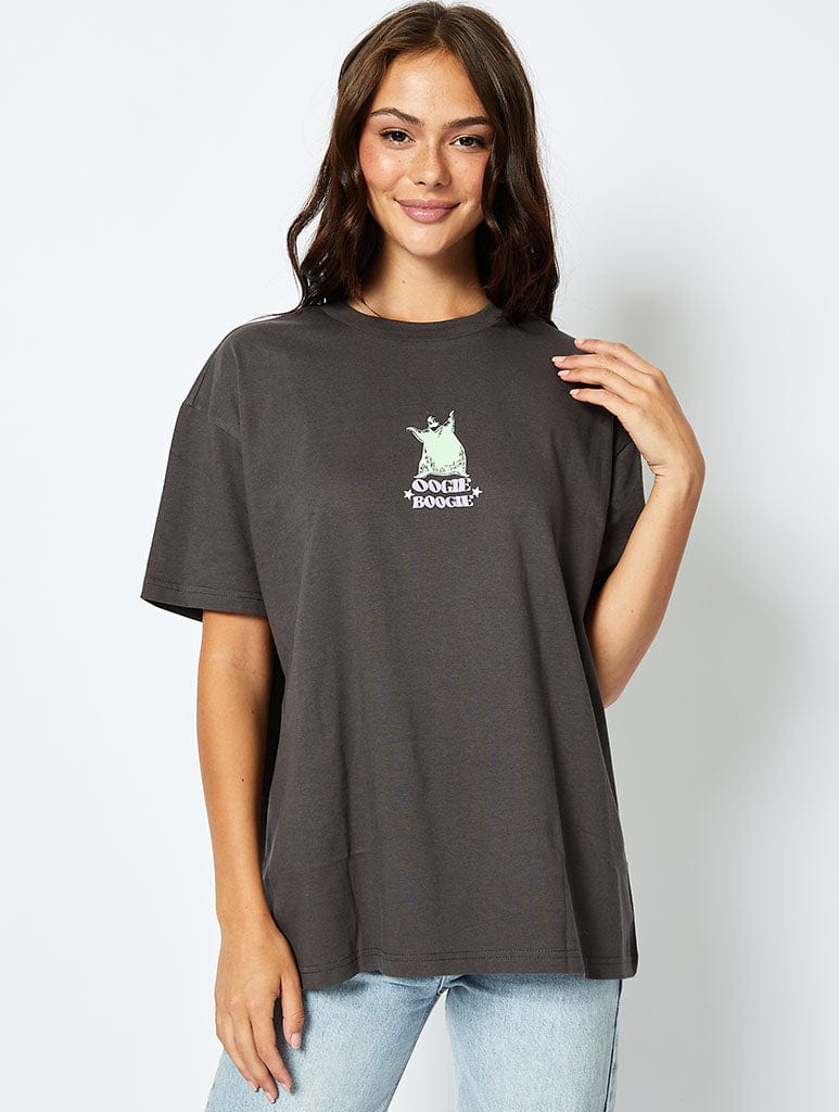 Disney Oogie Boogie T-shirt in Grey Tops & T-Shirts Skinnydip London