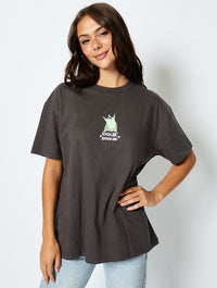 Disney Oogie Boogie T-shirt in Grey Tops & T-Shirts Skinnydip London