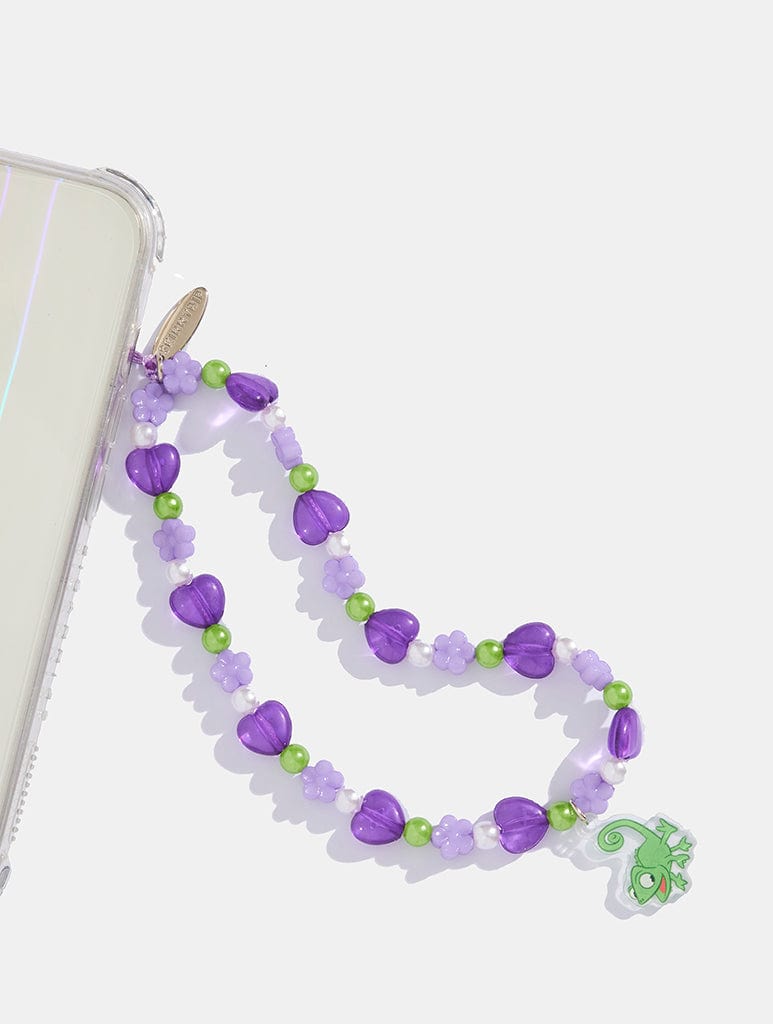 Disney Pascal Lilac Beaded Phone Strap Phone Grips Skinnydip London