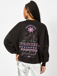 Disney Pascal Sweatshirt in Black Hoodies & Sweatshirts Skinnydip London