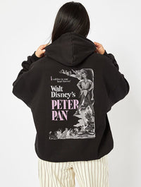 Disney Peter Pan Poster Black Hoodie Hoodies & Sweatshirts Skinnydip London