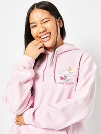 Disney Piglet Head In The Clouds Hoodie In Pink Hoodies & Sweatshirts Skinnydip London