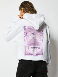 Disney Snow Poster Hoodie in White Hoodies & Sweatshirts Skinnydip London