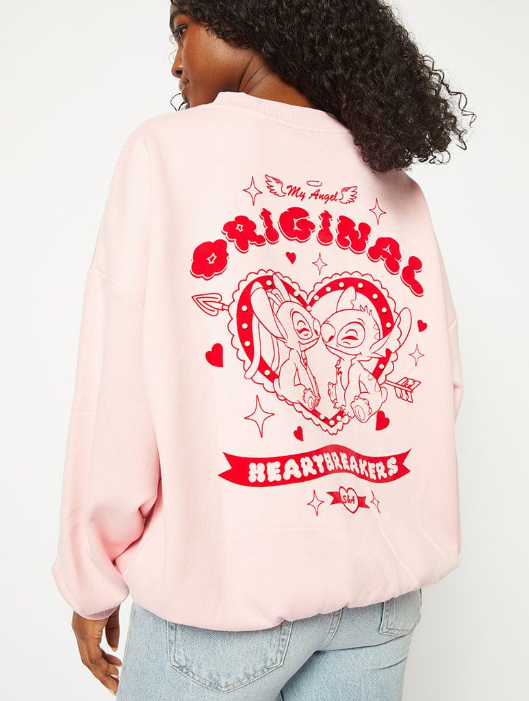 Disney Stitch & Angel Original Heartbreakers Sweatshirt Hoodies & Sweatshirts Skinnydip London