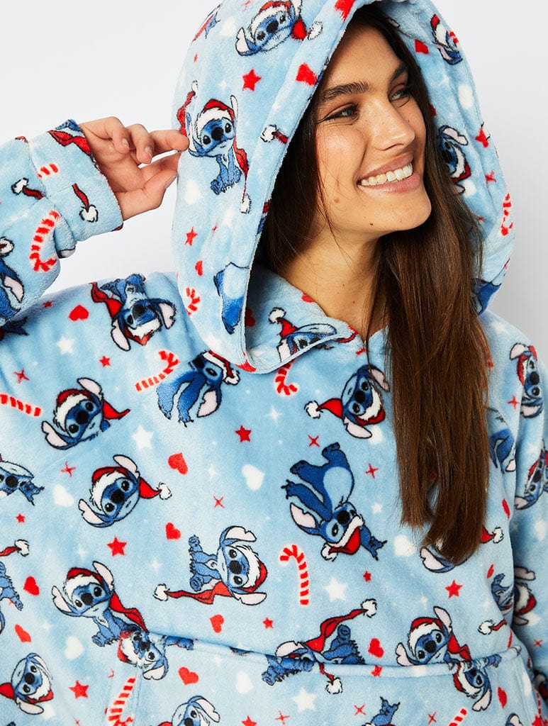 Disney Stitch Christmas Blanket Hoodie Shop Oodies Skinnydip