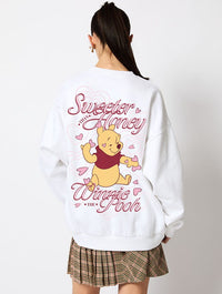 Disney Sweeter Than Honey Winnie The Pooh Sweatshirt in Ecru Hoodies & Sweatshirts Skinnydip London