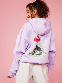 Disney The Little Mermaid Tides And Vibes Hoodie In Lilac Hoodies & Sweatshirts Skinnydip London