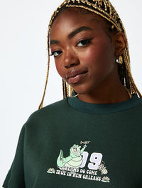 Disney The Princess & The Frog Sweatshirt in Green Hoodies & Sweatshirts Skinnydip London