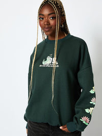 Disney The Princess & The Frog Sweatshirt in Green Hoodies & Sweatshirts Skinnydip London