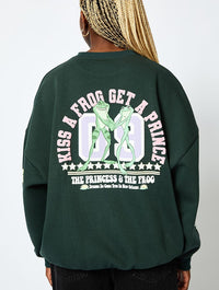 Disney The Princess & The Frog Sweatshirt in Green Hoodies & Sweatshirts Skinnydip London