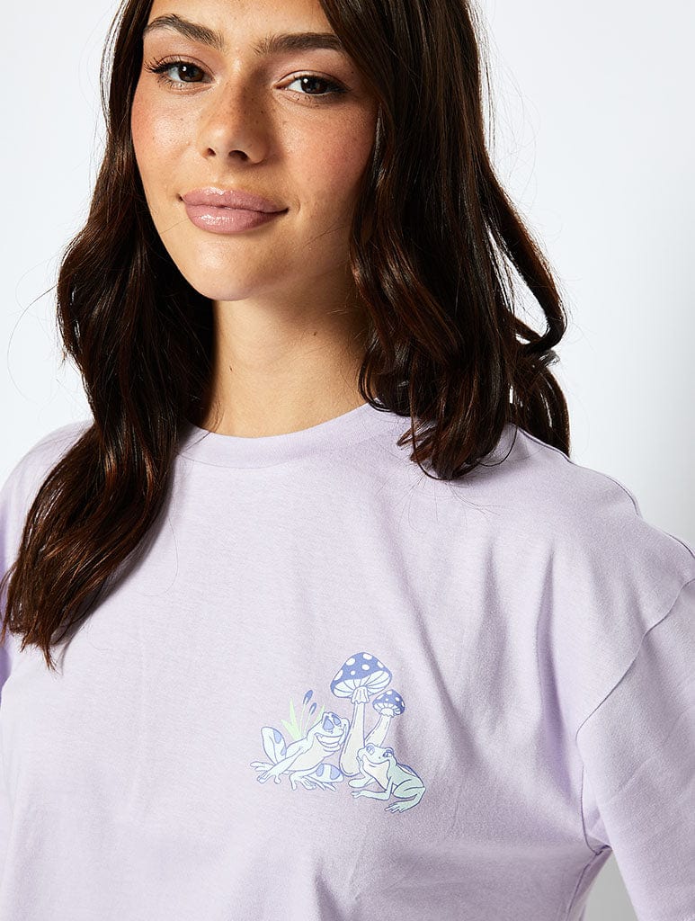 Disney The Princess & The Frog T-Shirt in Lilac Tops & T-Shirts Skinnydip London