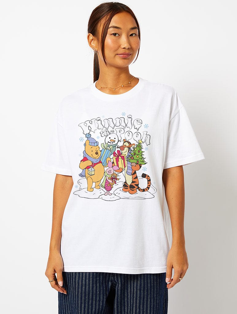 Disney Winnie The Pooh And Friends T-Shirt In Ecru Tops & T-Shirts Skinnydip London