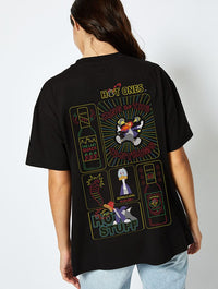 Disney x Hot Ones T-Shirt in Black Tops & T-Shirts Skinnydip London