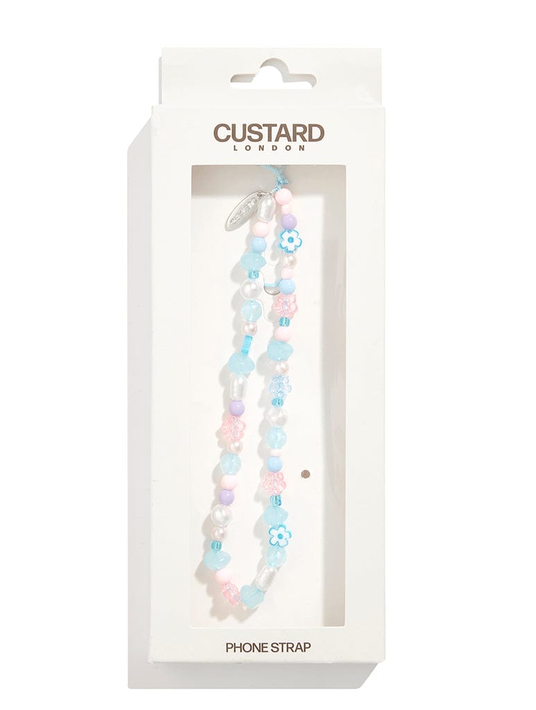 Ditsy Flower Beaded Strap Phone Grips Custard London