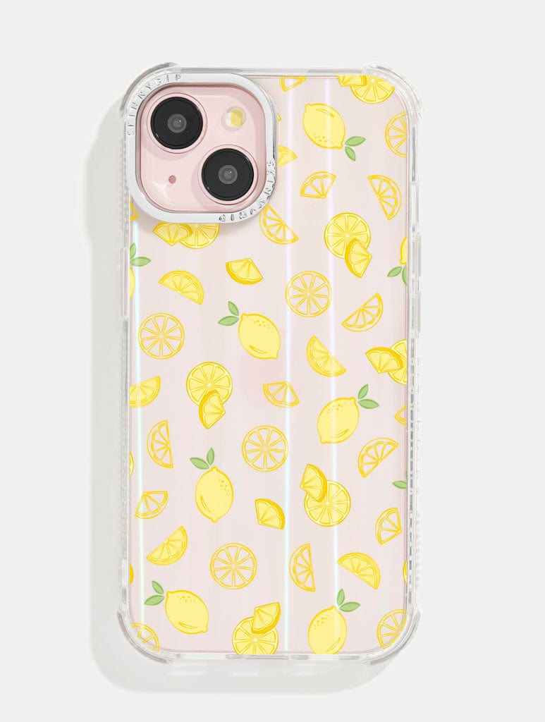 Ditsy Lemons Shock iPhone Case Phone Cases Skinnydip London