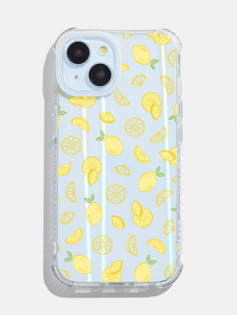 Ditsy Lemons Shock iPhone Case Phone Cases Skinnydip London