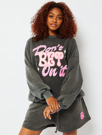 Dont Bet On It Acid Wash Sweatshirt Hoodies & Sweatshirts Skinnydip London