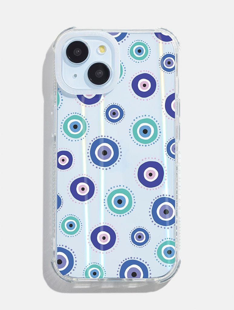 Evil Eye Holo Shock iPhone Case Phone Cases Skinnydip London