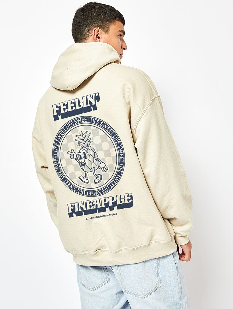 Feelin' Pineapple Hoodie in Sand Hoodies & Sweatshirts Skinnydip London