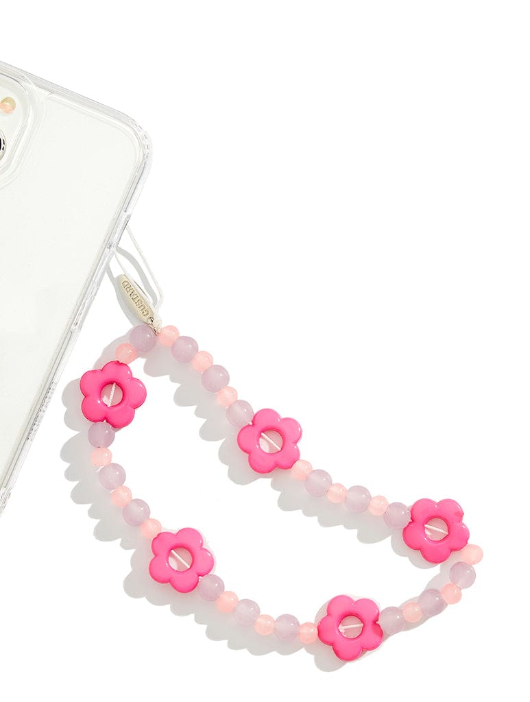 Floral Beaded Phone Strap Phone Grips Custard London