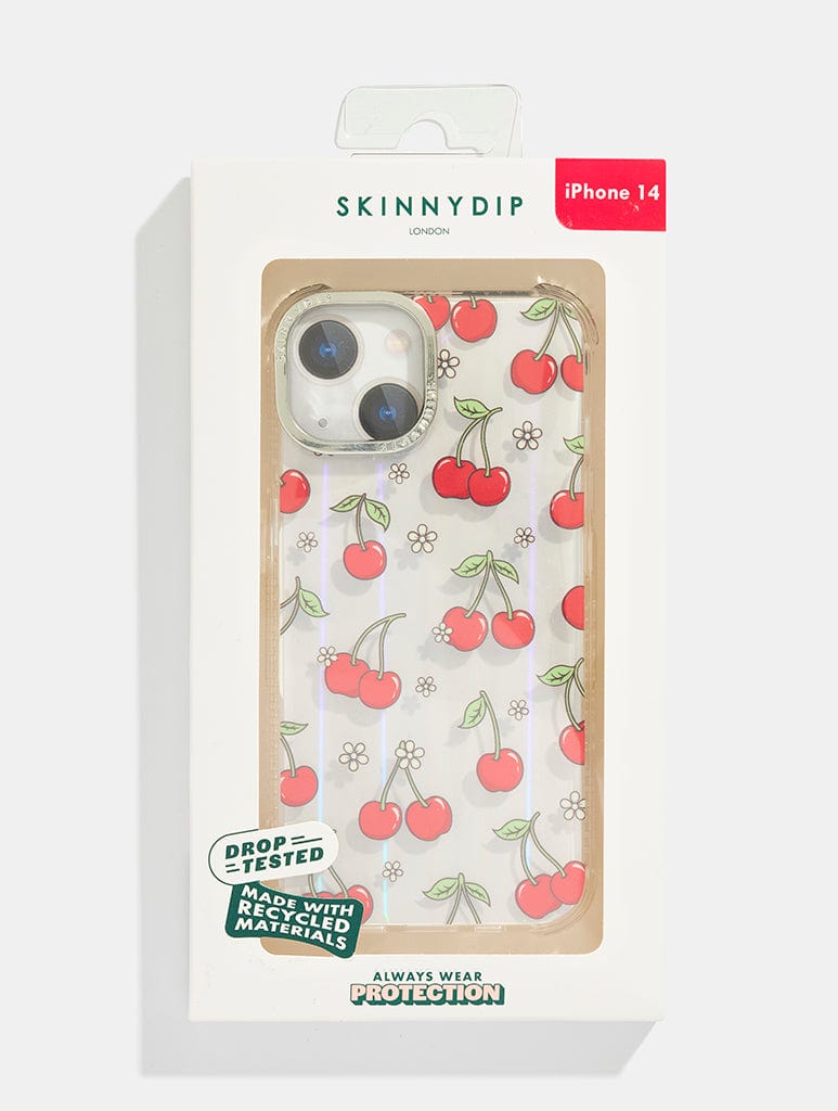 Floral Cherry Shock iPhone Case Phone Cases Skinnydip London