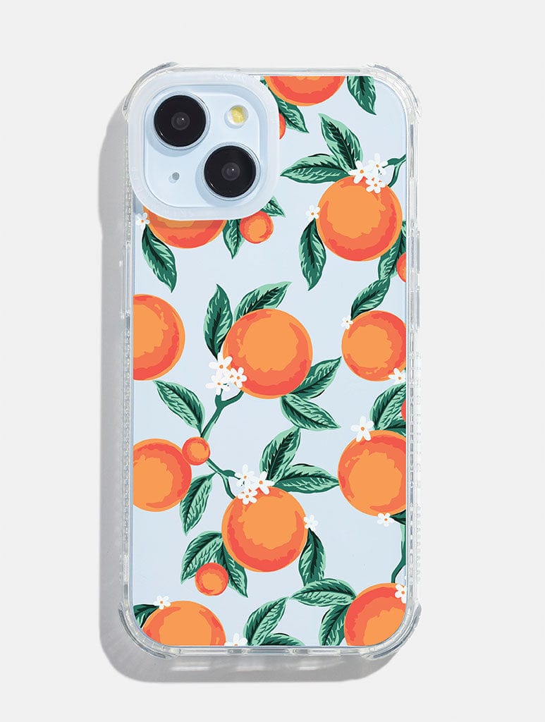 Floral Orange Shock iPhone Case Phone Cases Skinnydip London