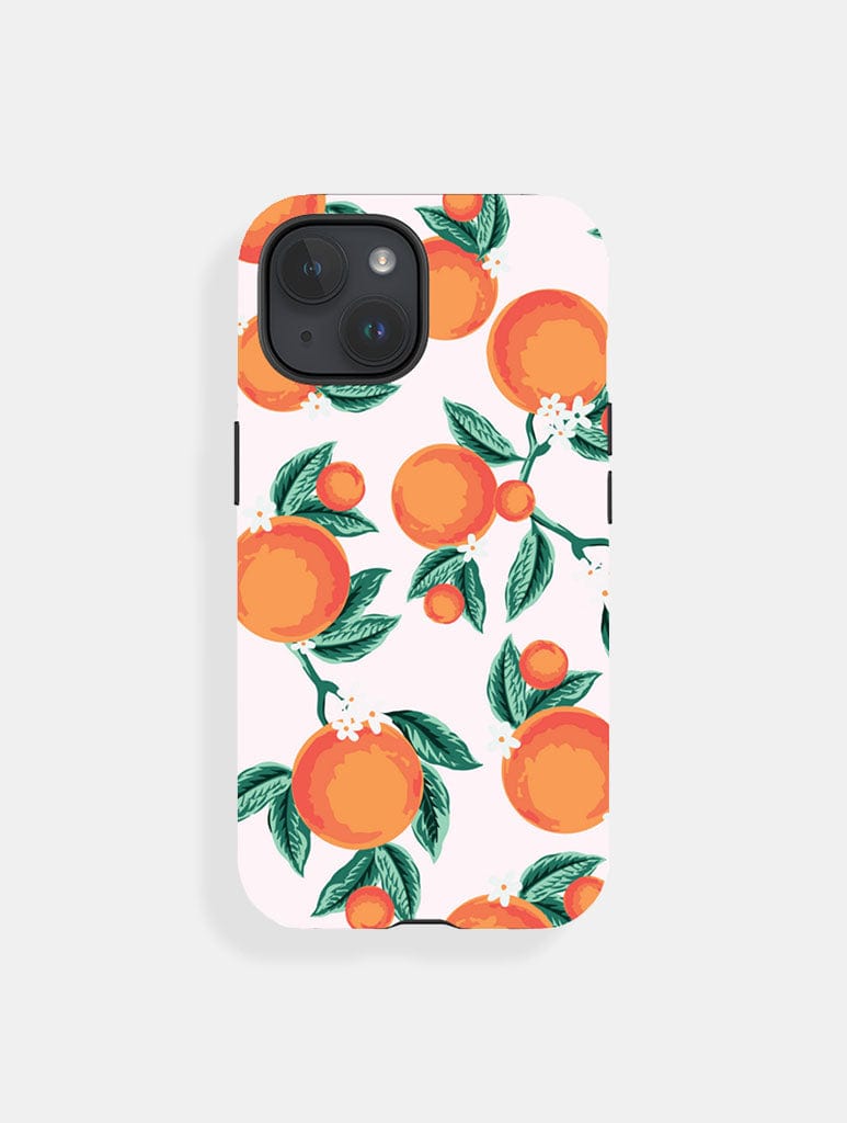 Floral Orange Ultra Protective iPhone Case Phone Cases Skinnydip London