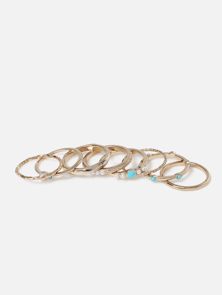 Turquoise on sale stackable rings