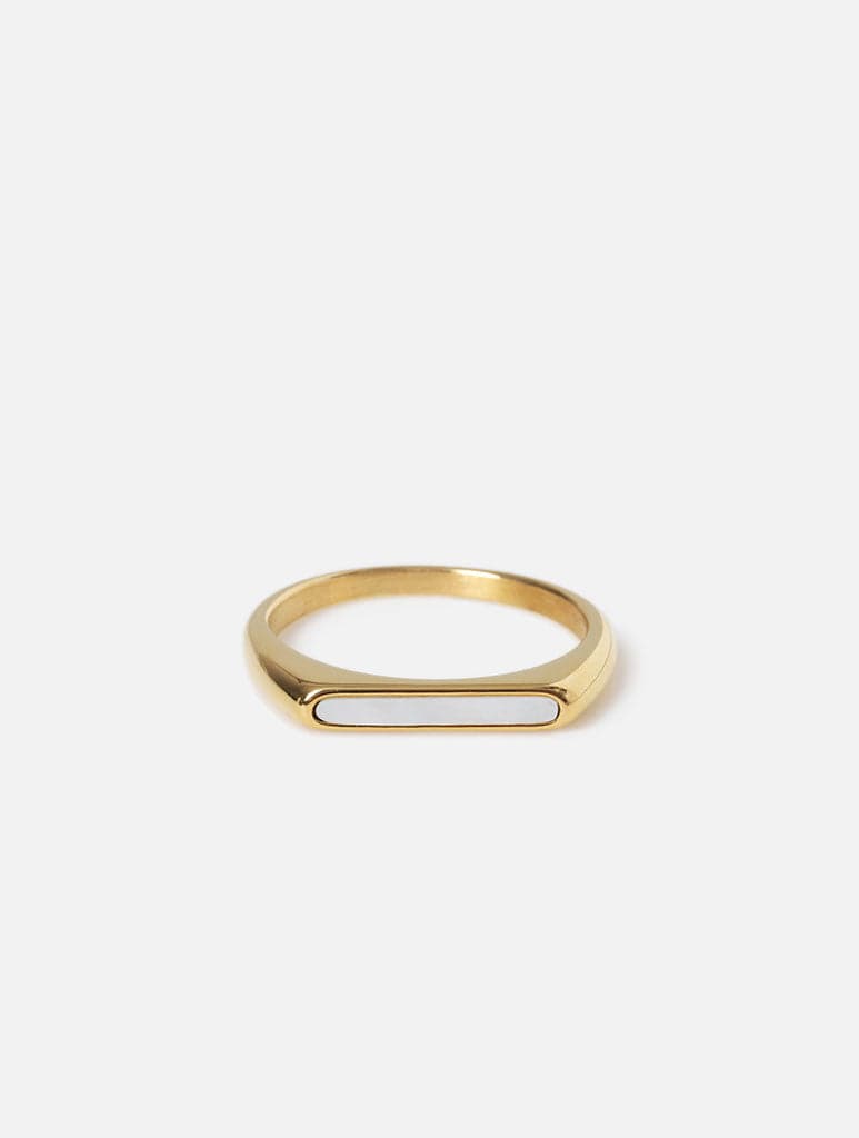 Freedom Gold Inlay Ring | Jewellery | Skinnydip London