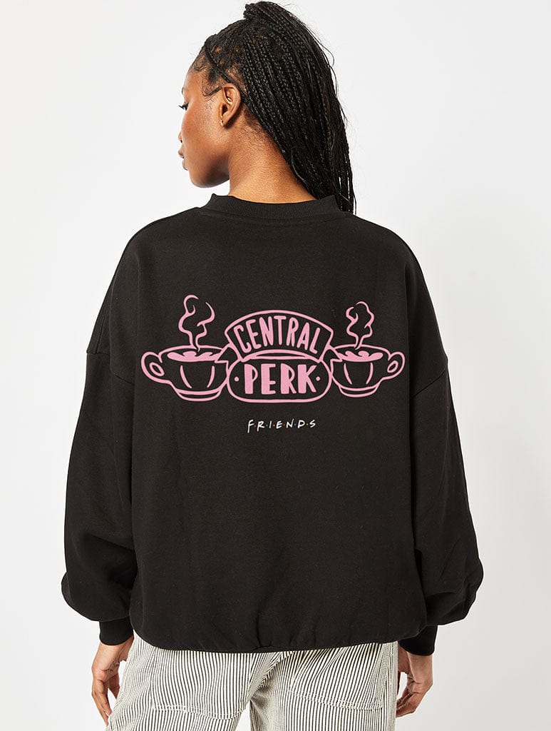 Friends x Skinnydip Central Perk Sweatshirt In Black Hoodies & Sweatshirts Skinnydip London