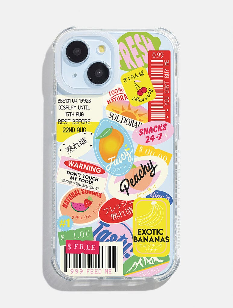 Fruit Sticker Shock iPhone Case Phone Cases Skinnydip London