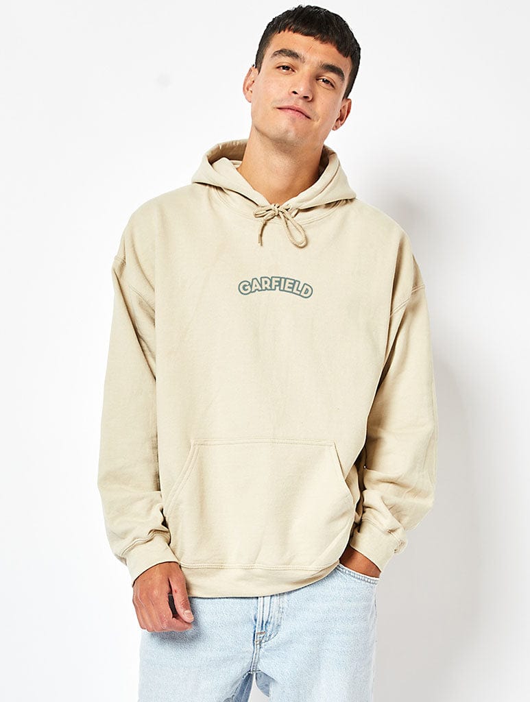 Garfield x Skinnydip Where's The TV Hoodie In Sand Hoodies & Sweatshirts Skinnydip London