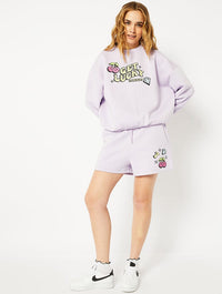 Get Lucky Oversized Sweatshirt in Purple Hoodies & Sweatshirts Skinnydip London