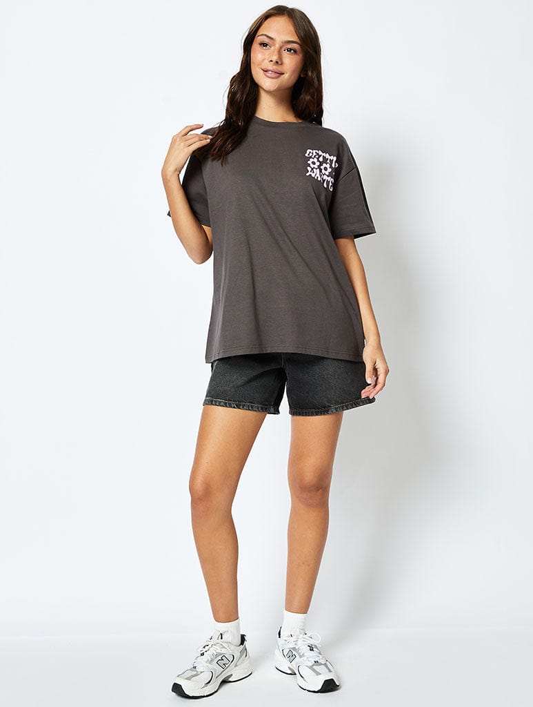 Getting Wasted T-Shirt in Charcoal Tops & T-Shirts Skinnydip London