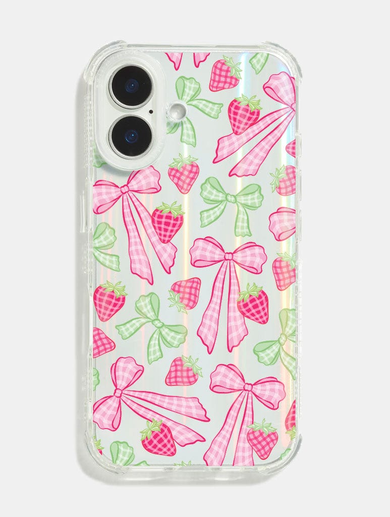 Gingham Bow Shock iPhone Case Phone Cases Skinnydip London