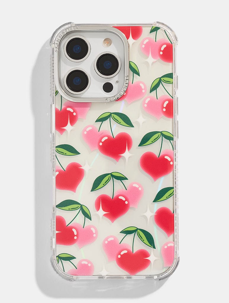 Glowy Cherry Heart Shock iPhone Case Phone Cases Skinnydip London