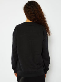 Go Away Bear Sweatshirt in Black Hoodies & Sweatshirts Skinnydip London