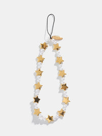 Gold Celestial Beaded Strap Phone Grips Skinnydip London