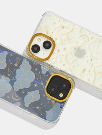 Gold Celestial Cloud Shock iPhone Case Phone Cases Skinnydip London