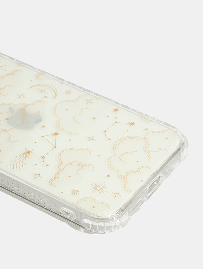 Gold Celestial Cloud Shock iPhone Case Phone Cases Skinnydip London