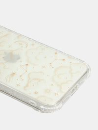 Gold Celestial Cloud Shock iPhone Case Phone Cases Skinnydip London