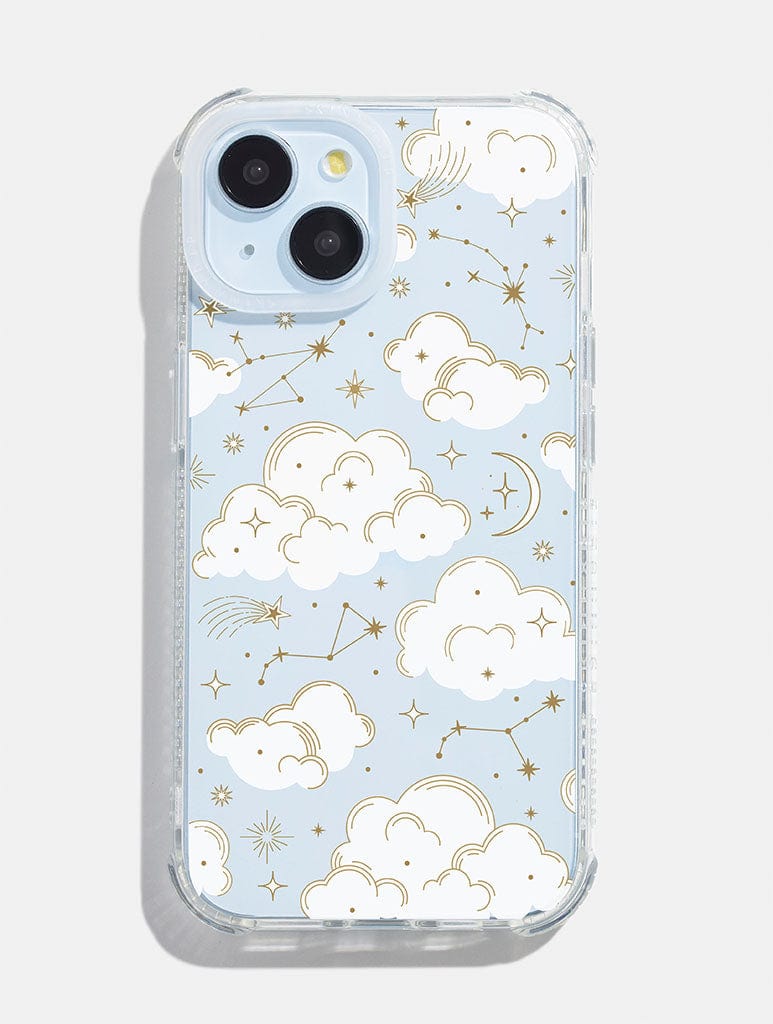 Gold Celestial Cloud Shock iPhone Case Phone Cases Skinnydip London