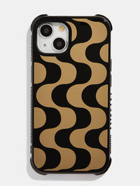 Gold Waves Shock iPhone Case Phone Cases Skinnydip London