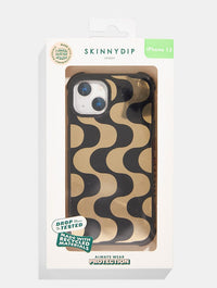 Gold Waves Shock iPhone Case Phone Cases Skinnydip London