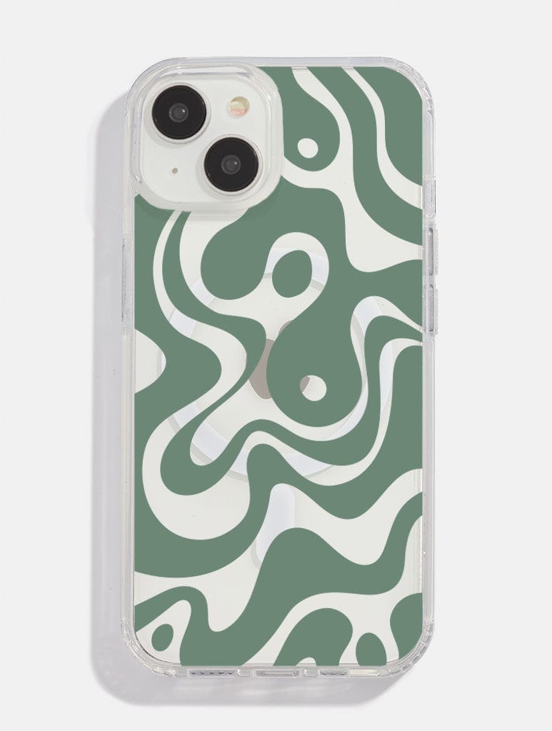 Green Abstract MagSafe iPhone Case Phone Cases Skinnydip London