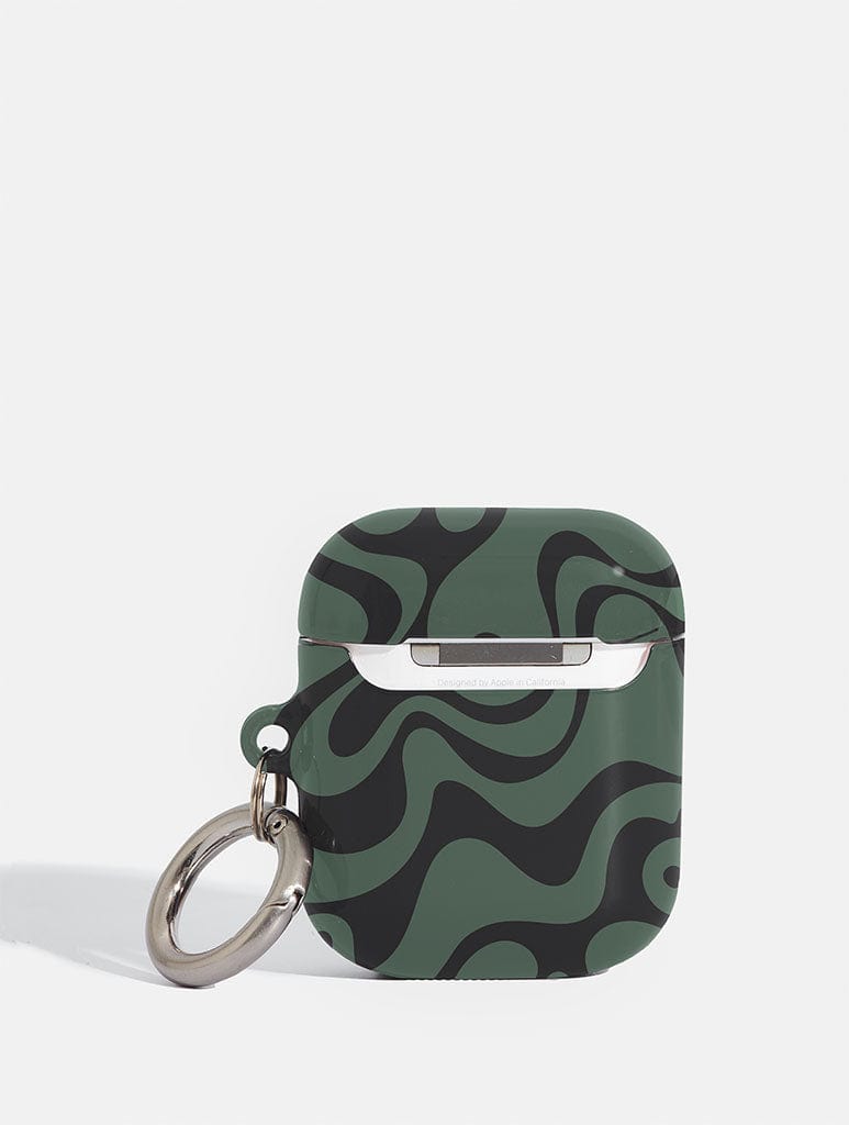 Green Swirl AirPods Case AirPods Cases Skinnydip London