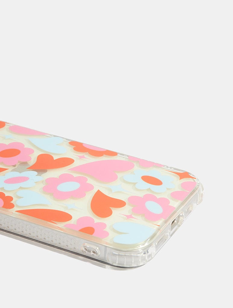 Groovy Flower Heart Shock iPhone Case Phone Cases Skinnydip London