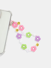 Happy Daisy Beaded Strap Phone Grips Skinnydip London