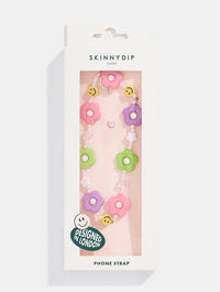 Happy Daisy Beaded Strap Phone Grips Skinnydip London