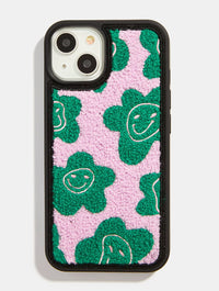 Happy Face Flower Tufted iPhone Case Phone Cases Skinnydip London